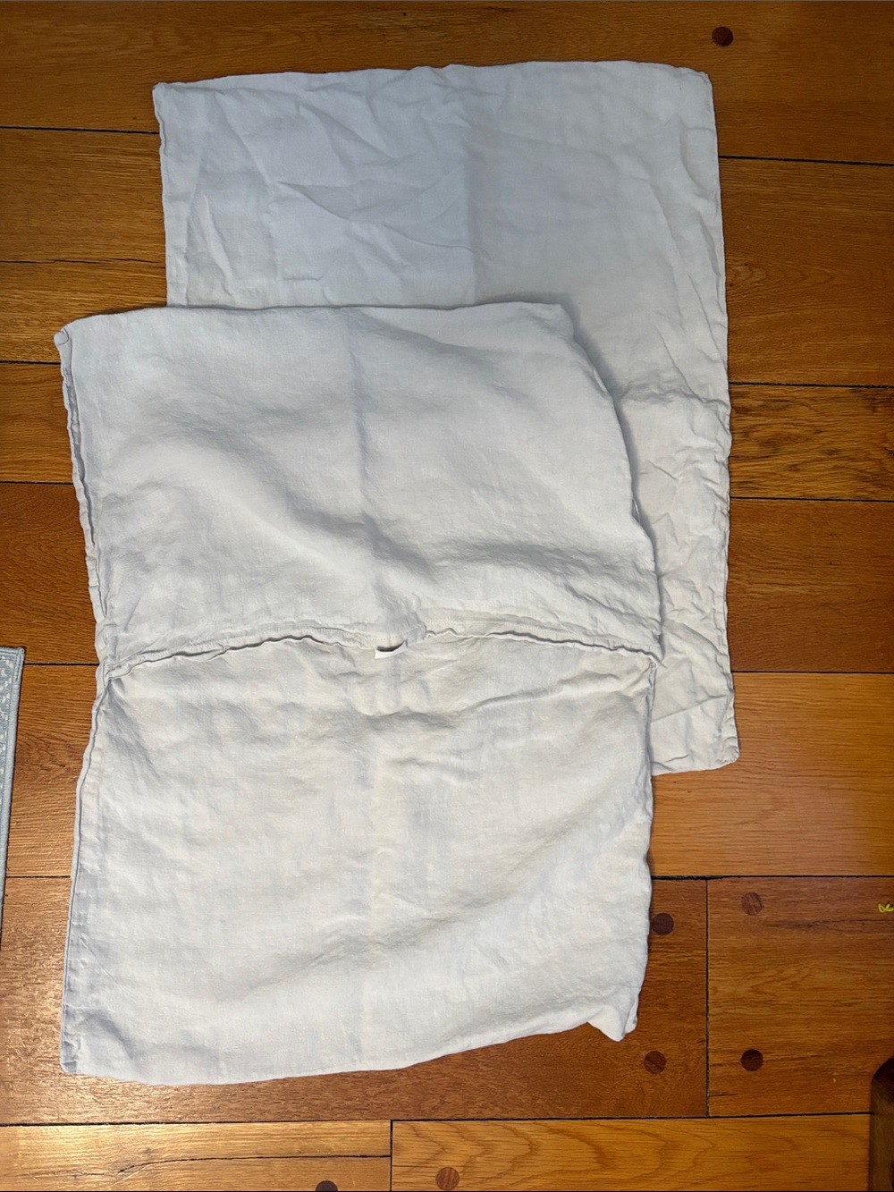 Set of Two Parachute Bone Linen Pillowcases